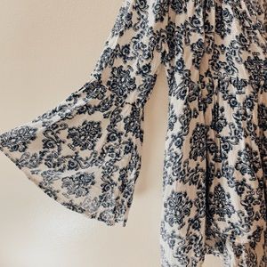 ASOS Blue Floral Blouse
